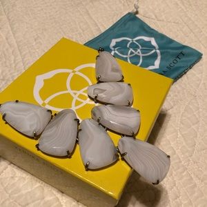 Kendra Scott White Quartz Harlow Necklace